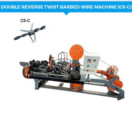 Barbed wire mesh machine